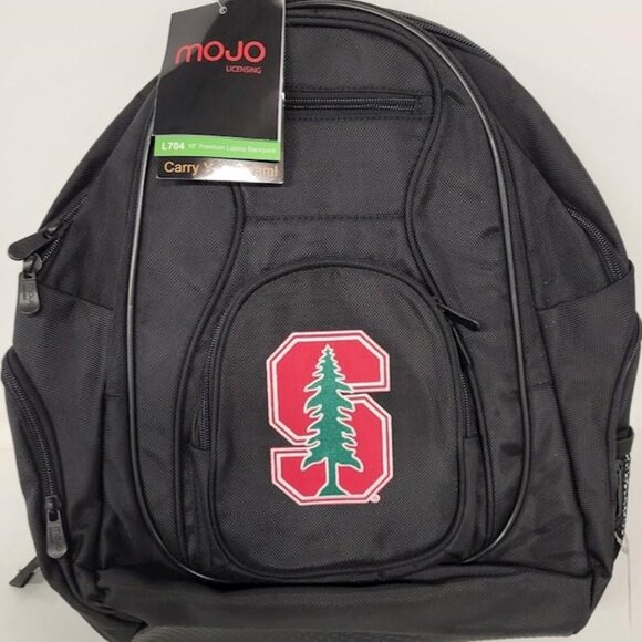 NWT Mojo Stanford Cardinals Logo Black Backpac - Picture 2 of 8